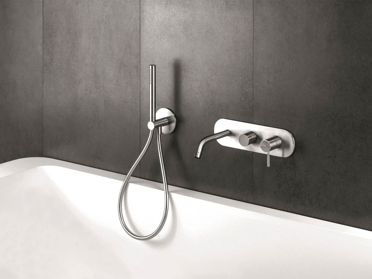 CRISTINA Rubinetterie Pix Stainless Steel Wall Mounted Bathtub Mixer