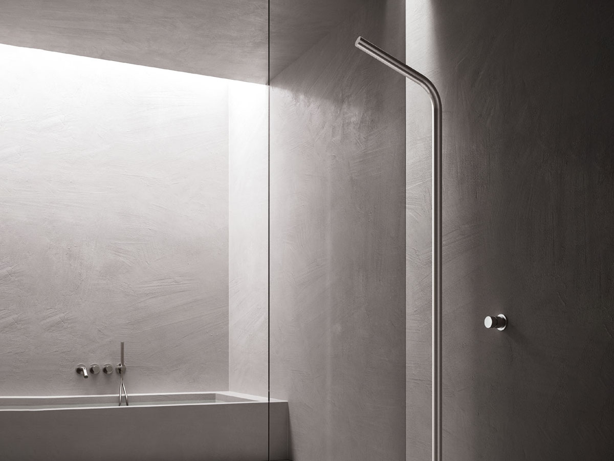 CRISTINA Rubinetterie Sx Stainless Steel Floor Standing Shower Column