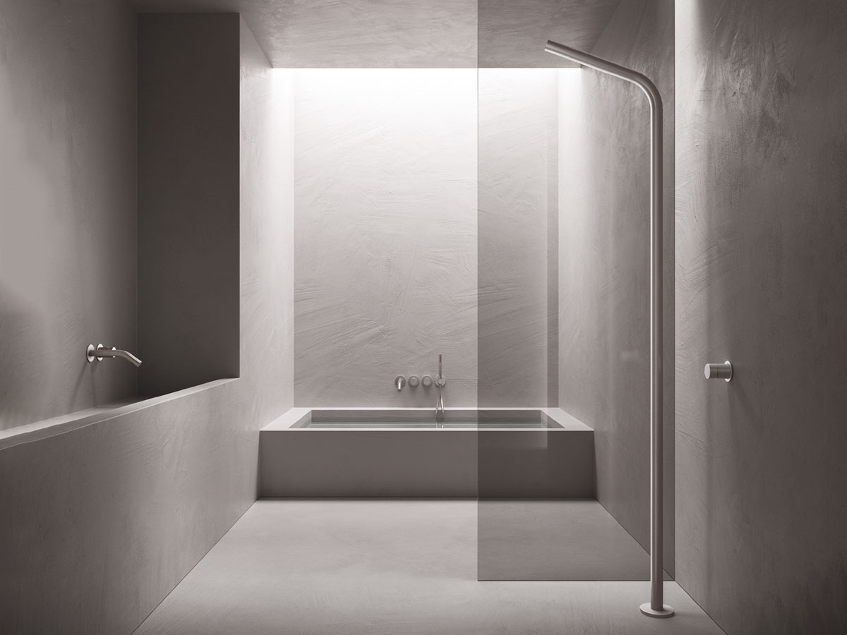 CRISTINA Rubinetterie Sx Stainless Steel Floor Standing Shower Column