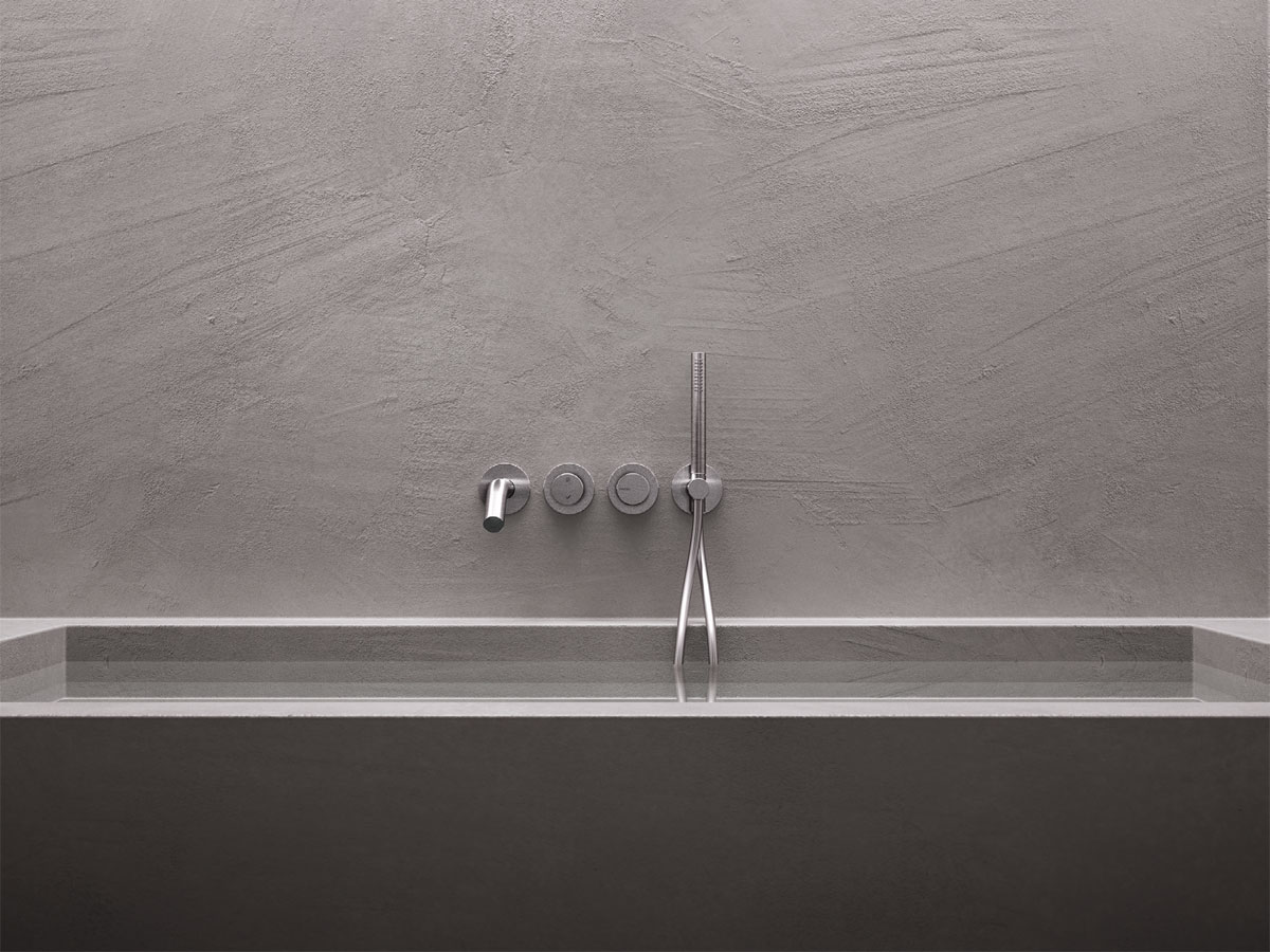 CRISTINA Rubinetterie Sx Stainless Steel Wall Mounted Bathtub Mixer