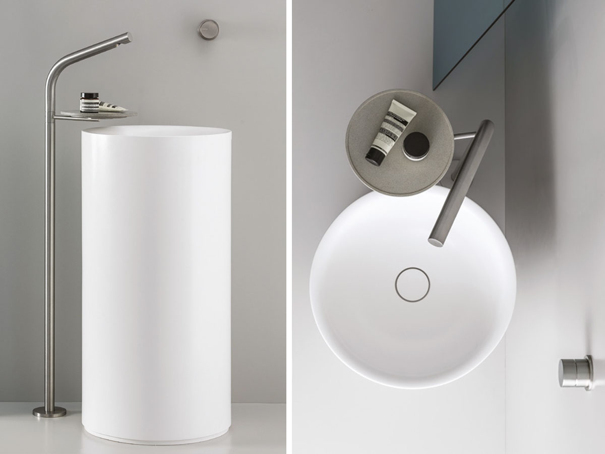CRISTINA Rubinetterie Sx Stainless Steel Single Control Floor