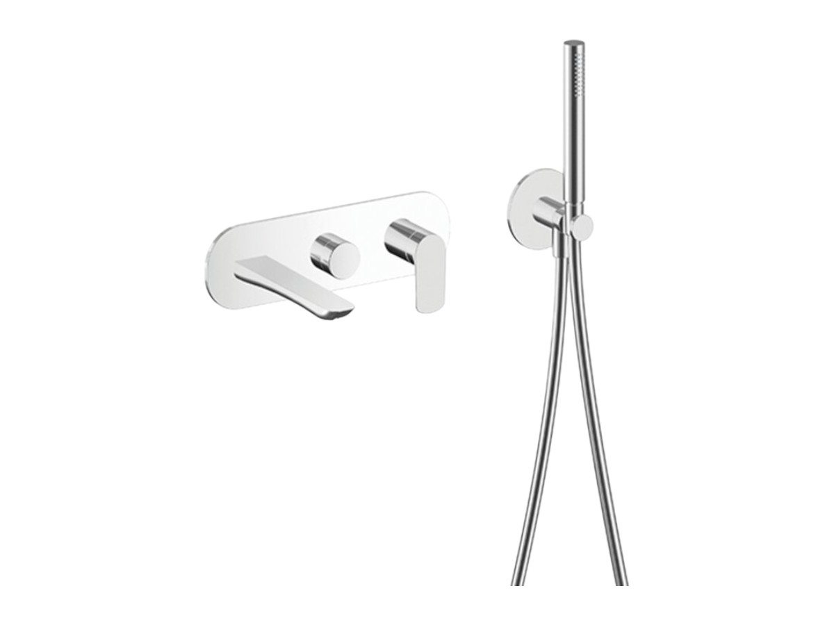 CRISTINA Rubinetterie Tilde Criti102 Wall Mounted Bath Faucet Set