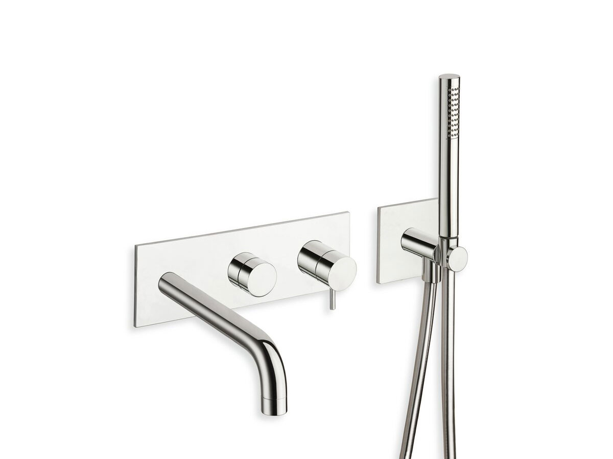 CRISTINA Rubinetterie Tricolore Verde Wall Mounted Bathtub Set