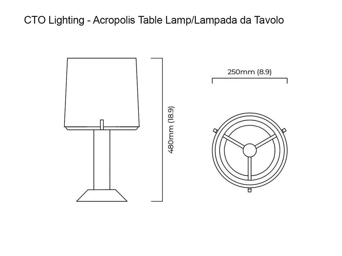 CTO Lighting Acropolis Table Lamp