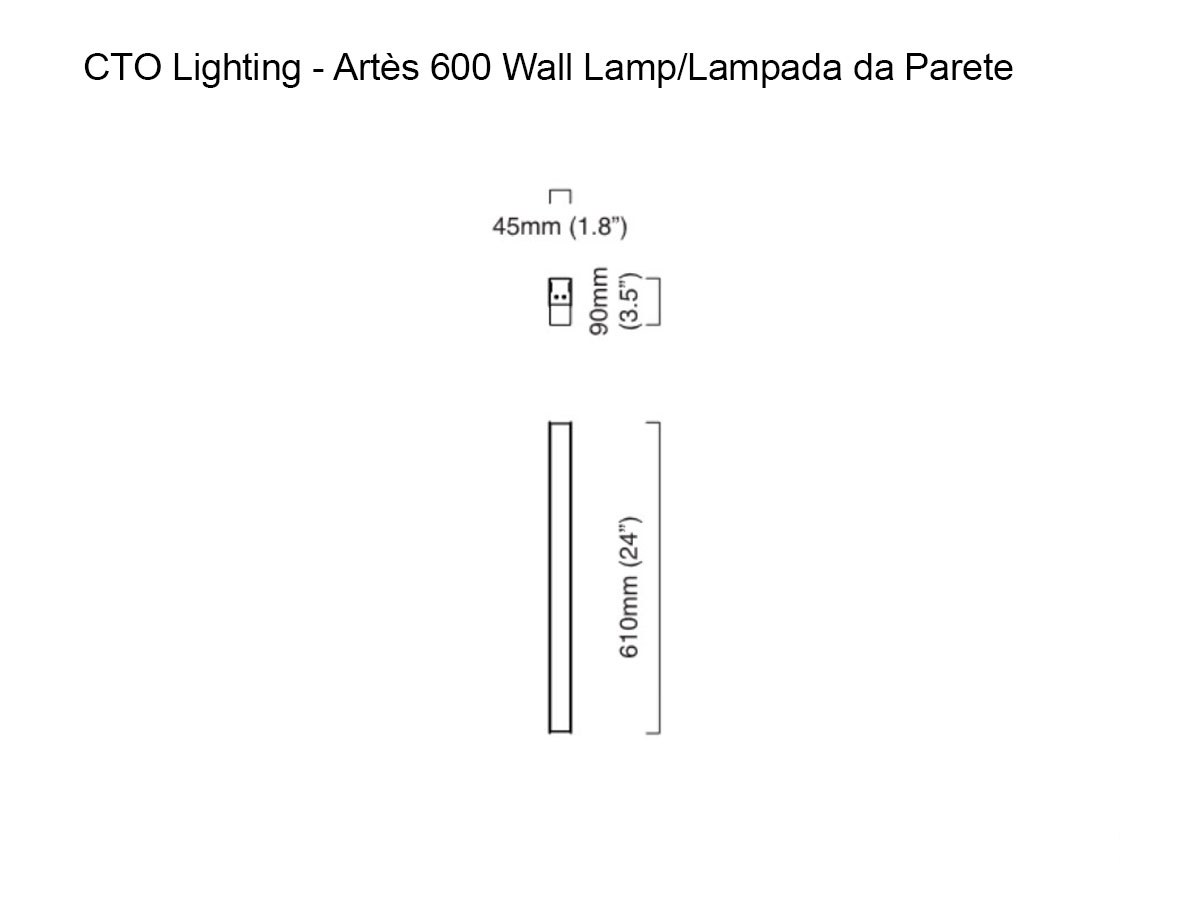 CTO Lighting Artes 600 Wall Lamp