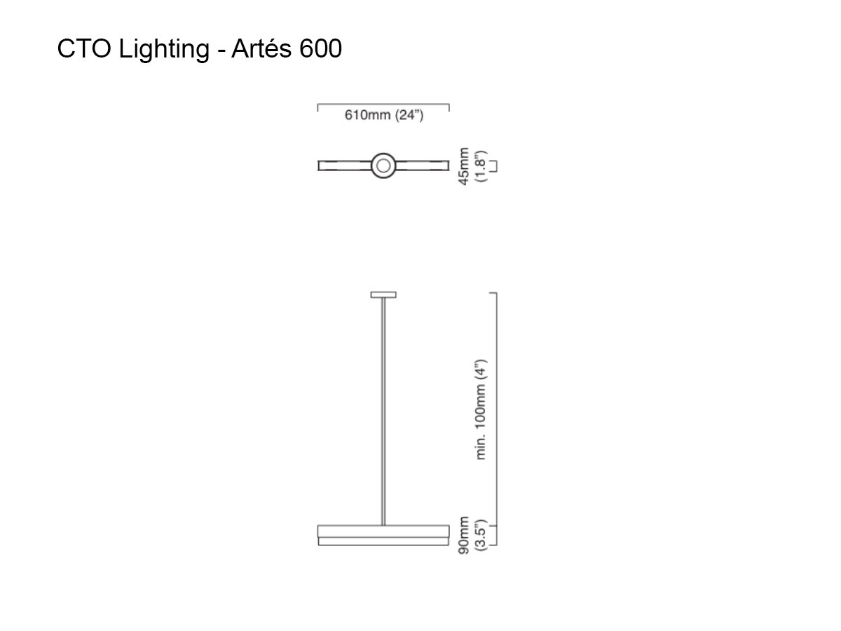 CTO Lighting Artes 600 Suspension Lamp