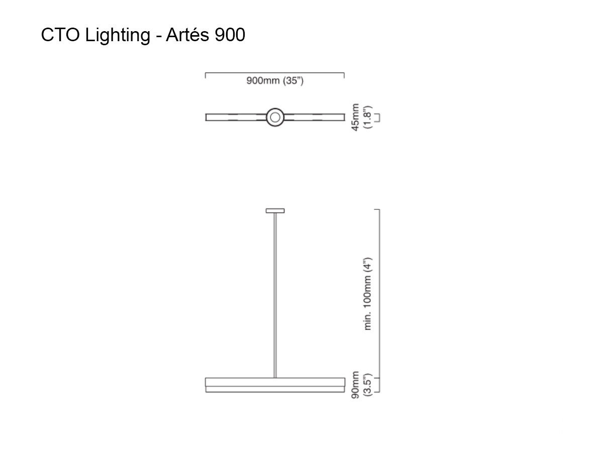 CTO Lighting Artes 900 Suspension Lamp