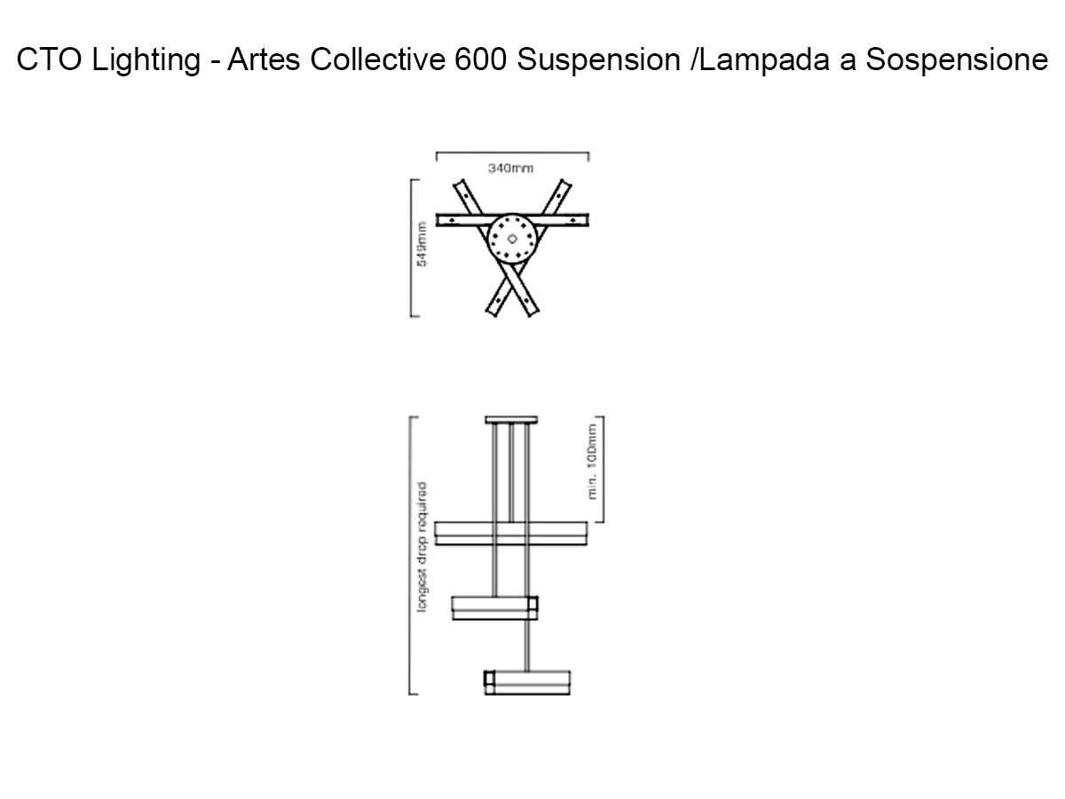 CTO Lighting Artes Collective 600 Suspension Lamp