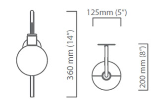 CTO Lighting Big Bulb Wall Lamp
