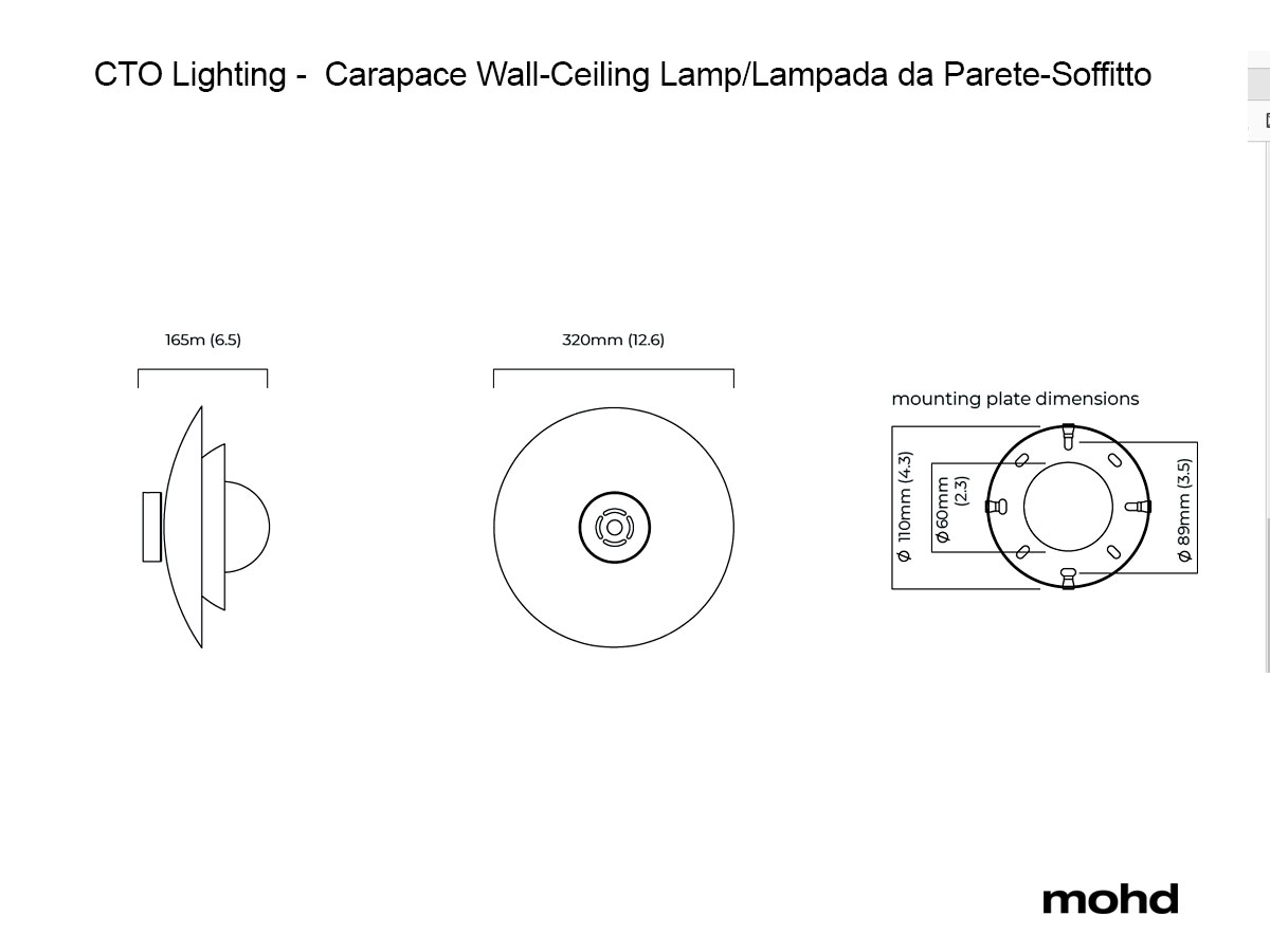Потолочный светильник CTO Lighting Carapace