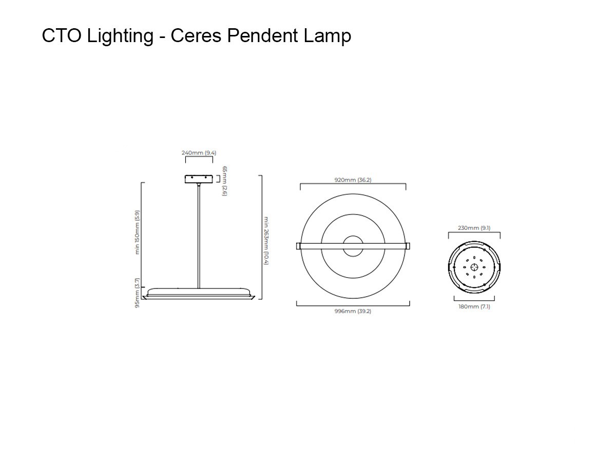 CTO Lighting Ceres Pendant Lamp