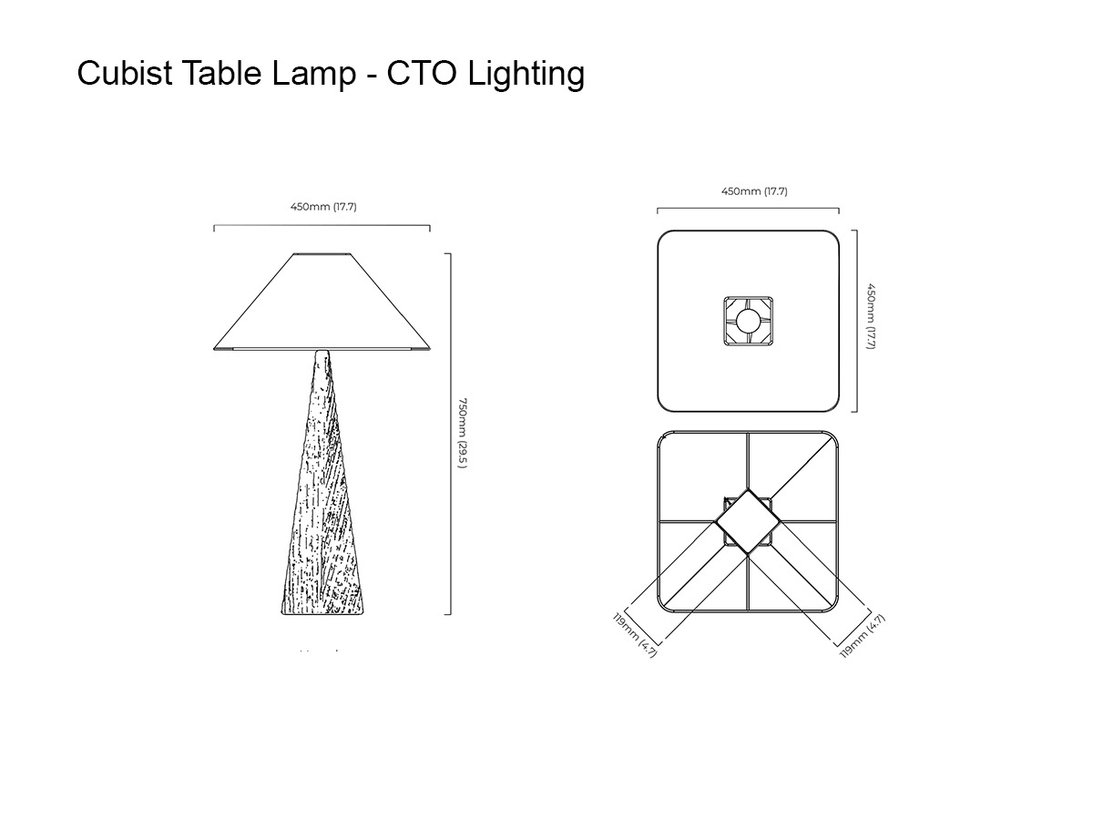 CTO Lighting Cubist Table Lamp
