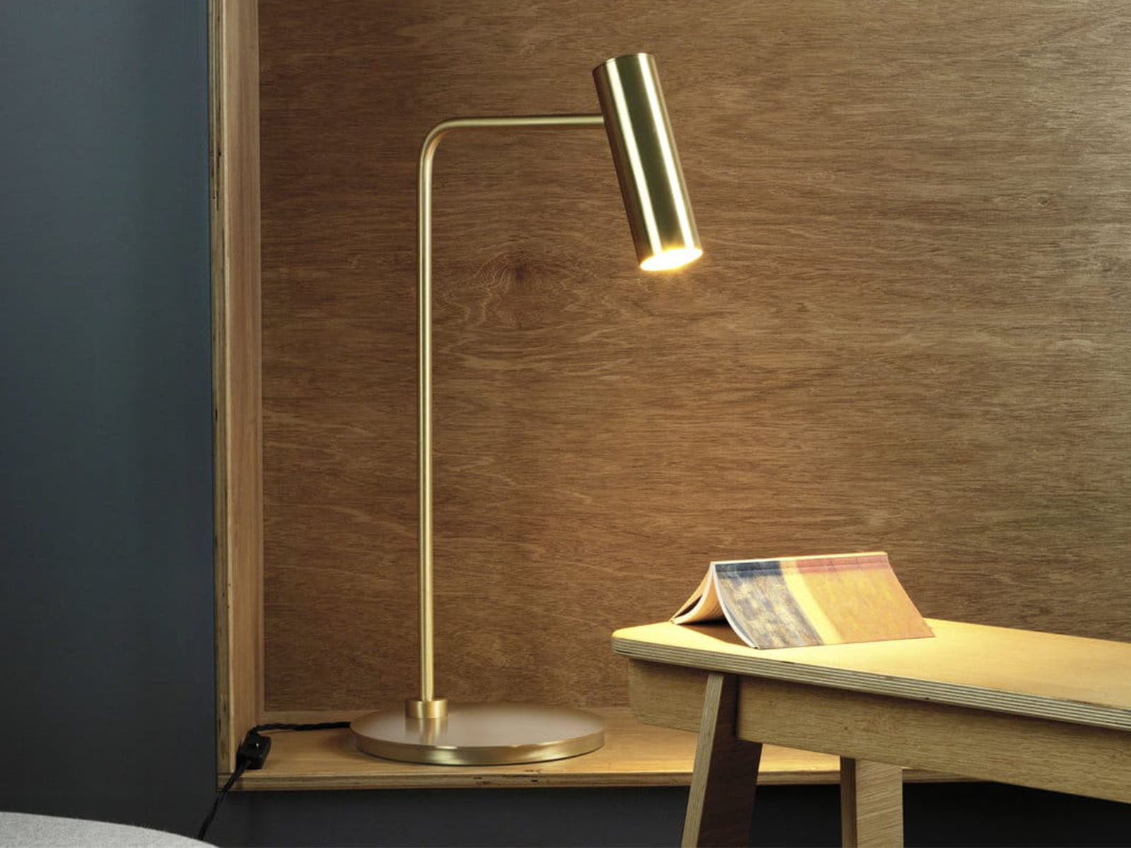 CTO Lighting Heron Table Lamp 5w Brass