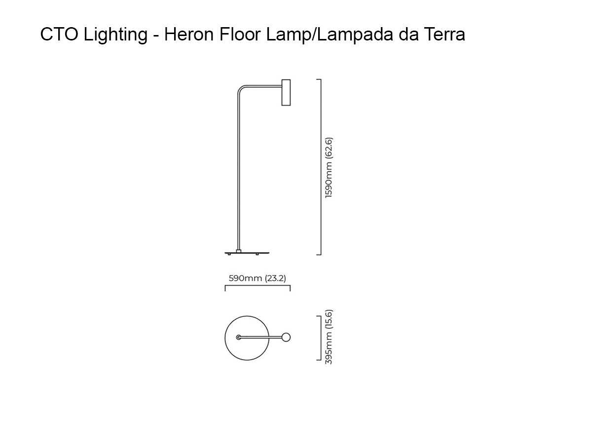 CTO Lighting Heron Floor Lamp
