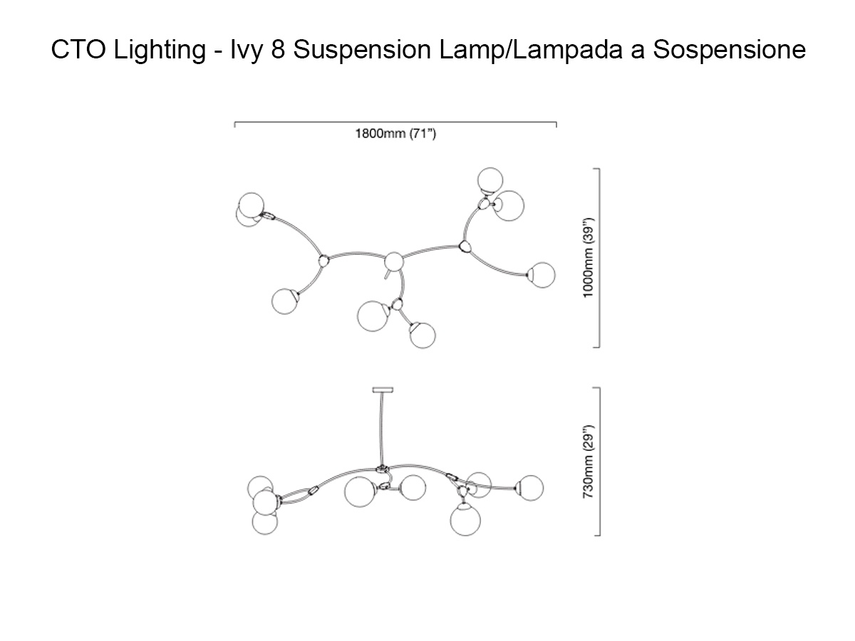 CTO Lighting Ivy 8 Suspension Lamp