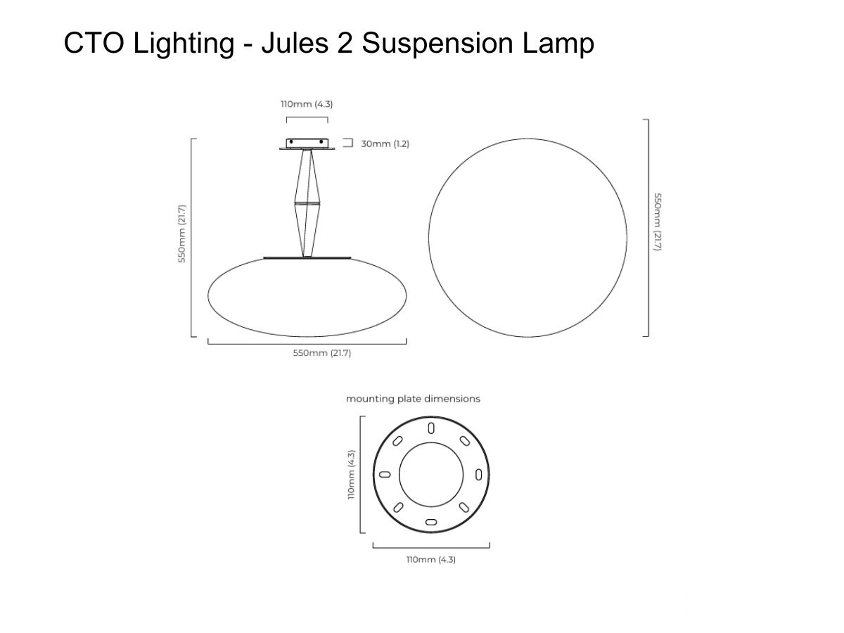 CTO Lighting Jules 2 Suspension Lamp