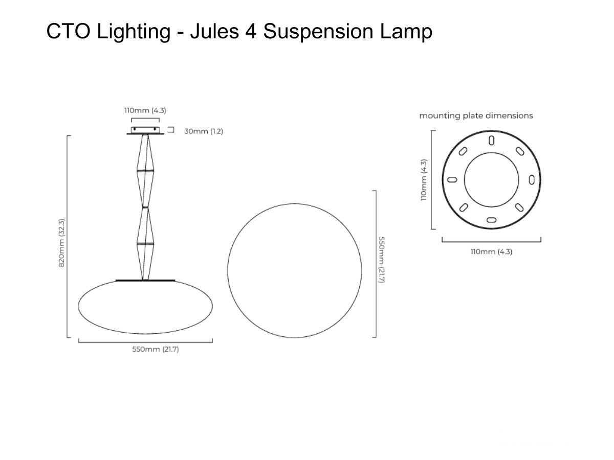 CTO Lighting Jules 4 Suspension Lamp