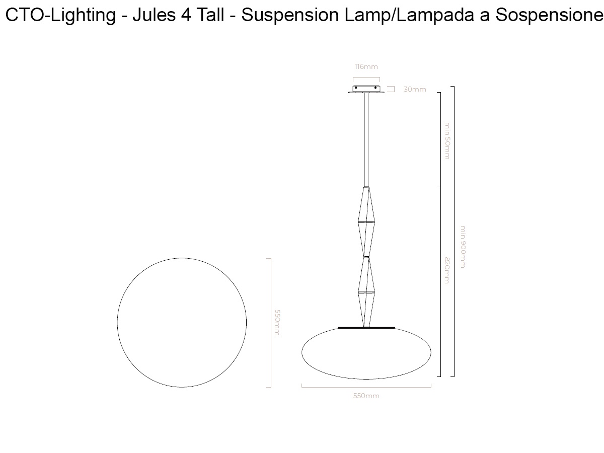 CTO Lighting Jules Suspension Lamp