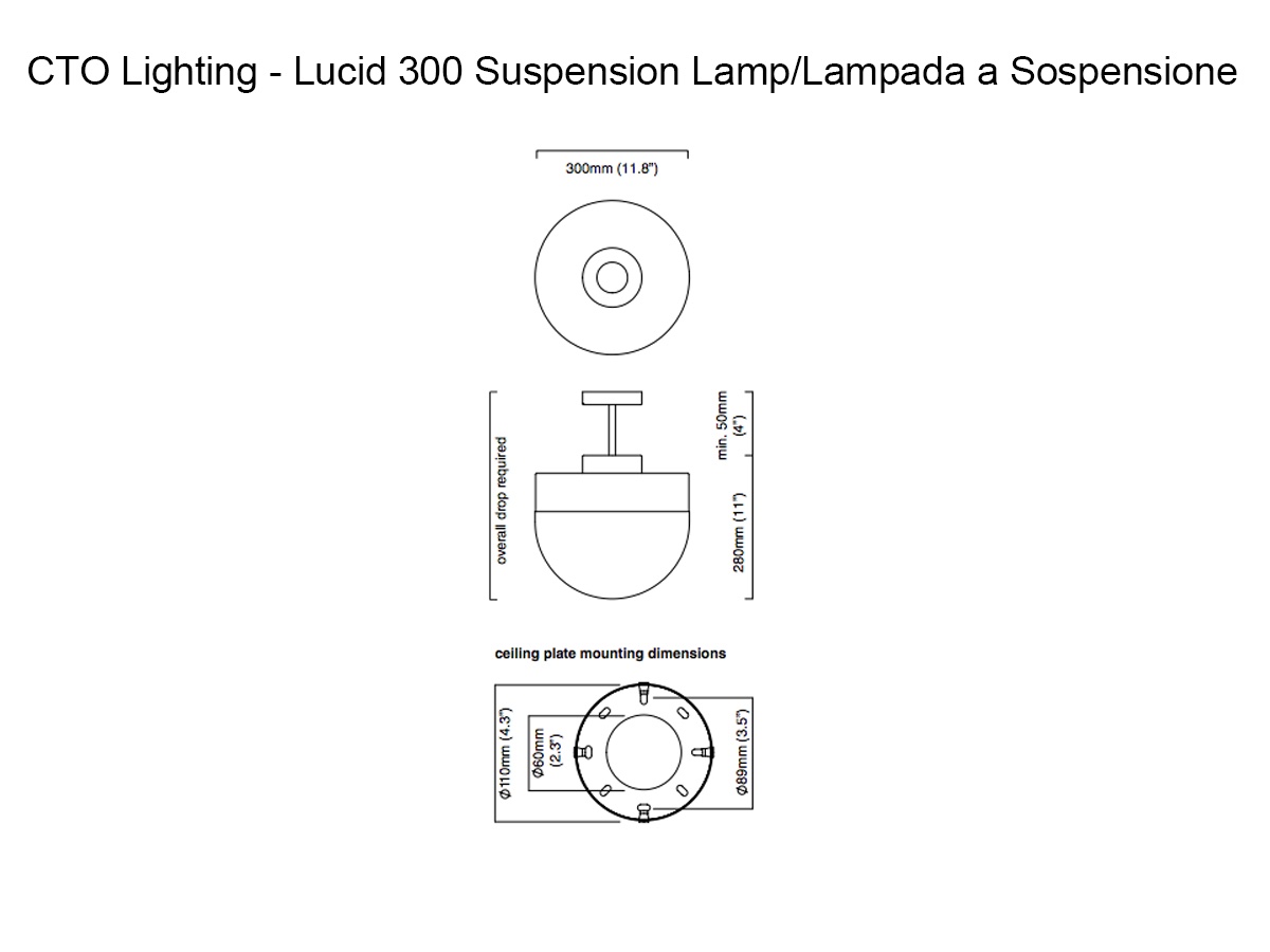 CTO Lighting Lucid 300 Suspension Lamp