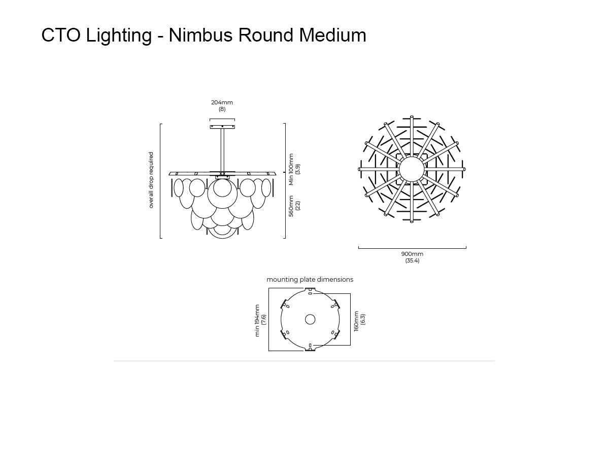 Подвесной светильник CTO Lighting Nimbus Round Medium