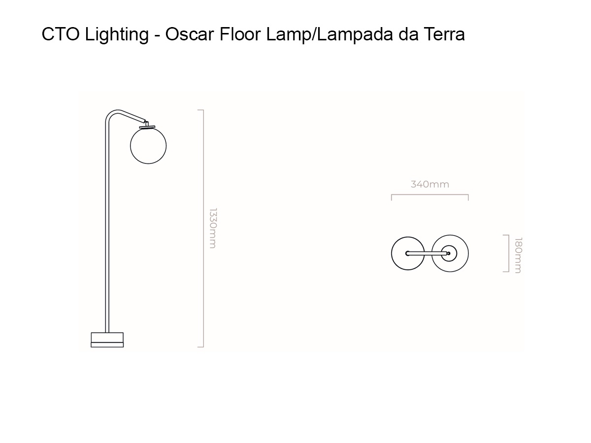 CTO Lighting Oscar Floor Lamp