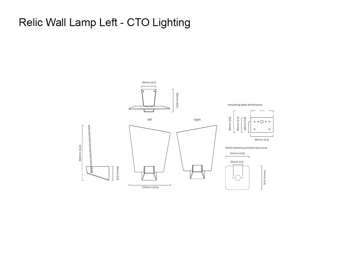 CTO Lighting Relic Wall Lamp Left