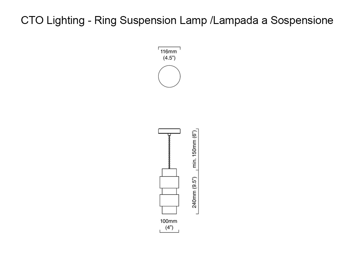 CTO Lighting Ring Suspension Lamp