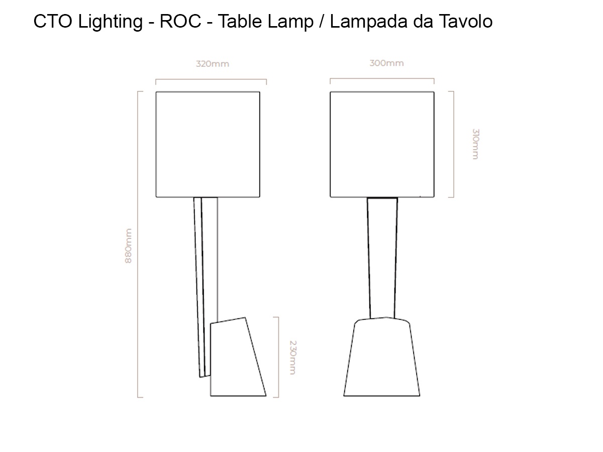 CTO Lighting Roc Table Lamp