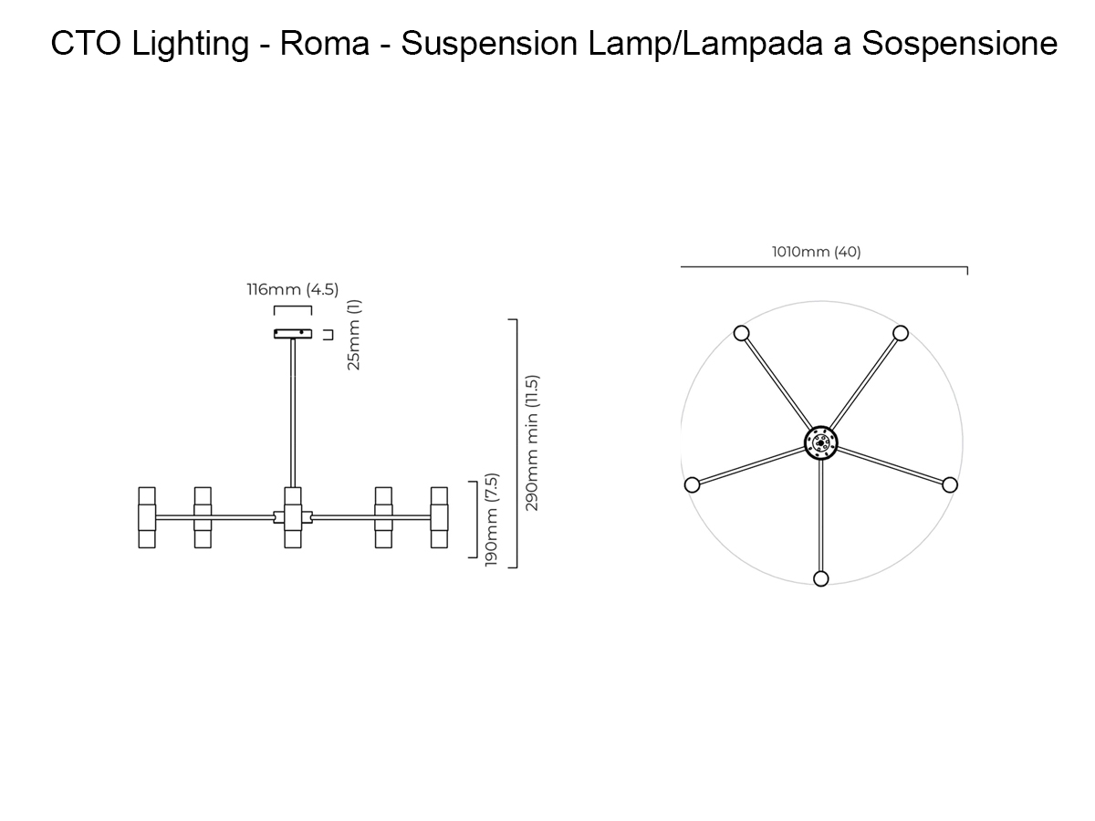 CTO Lighting Roma Suspension Lamp