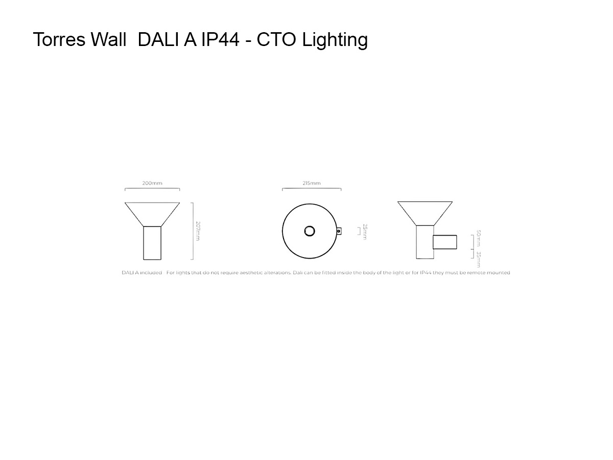CTO Lighting Torres Wall Lamp Dali