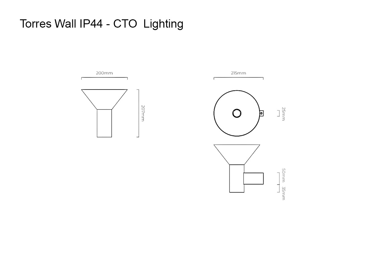 CTO Lighting Torres Wall Lamp Ip44