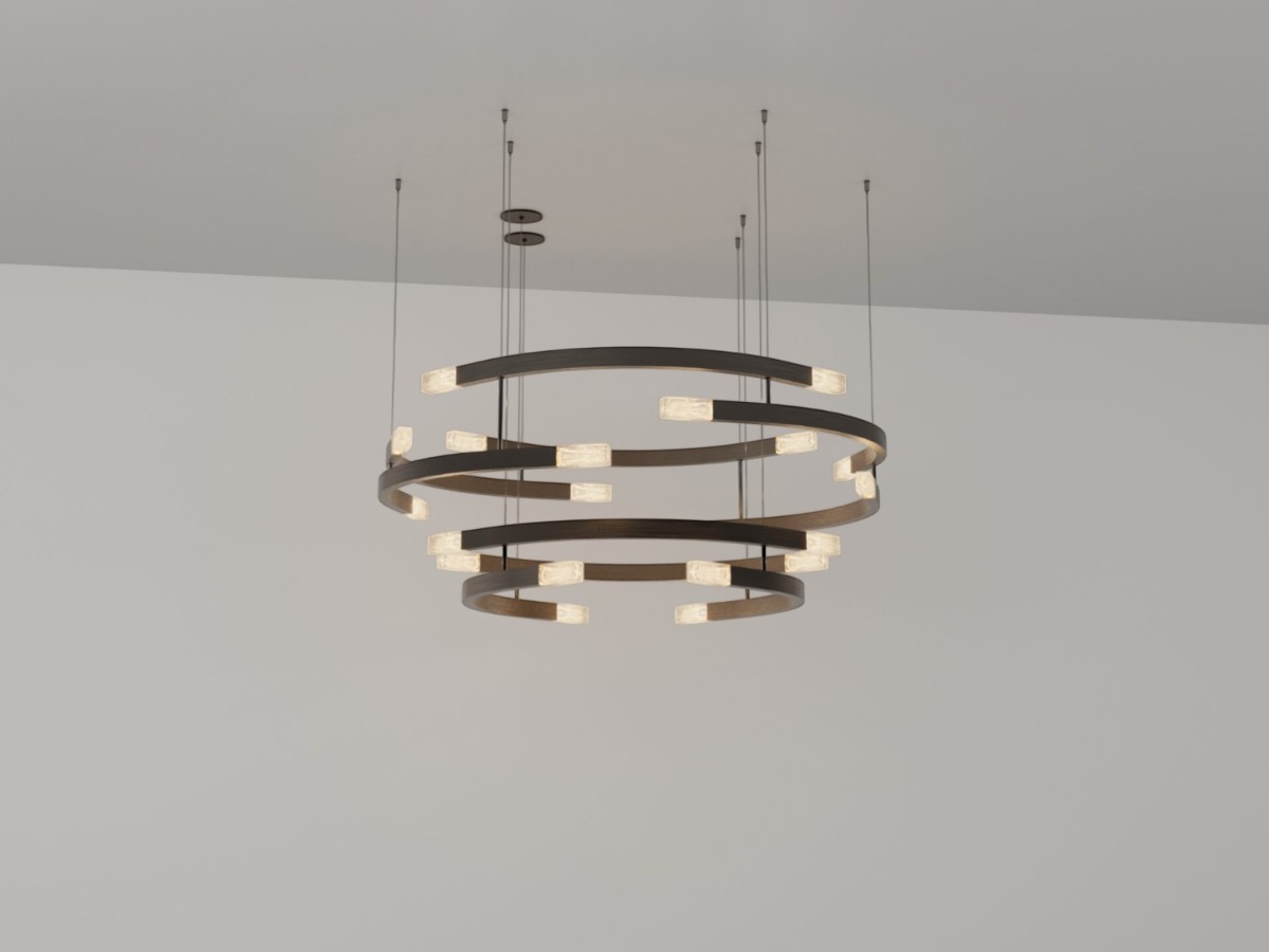 CTO Lighting Trace Circular Halo Chandelier