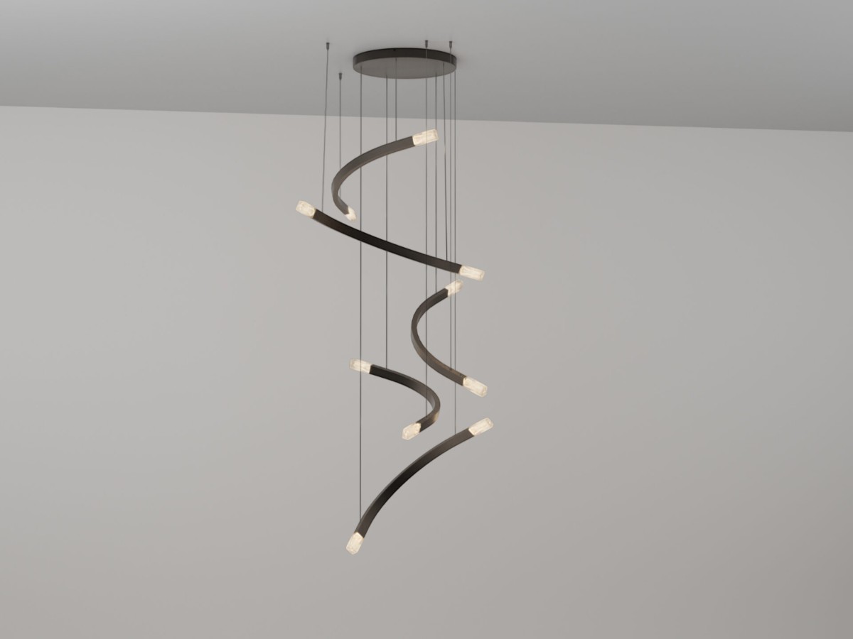 Люстра CTO Lighting Trace Free Fall 5