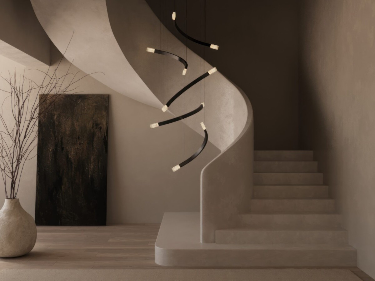 CTO Lighting Trace Free Fall 5 Chandelier