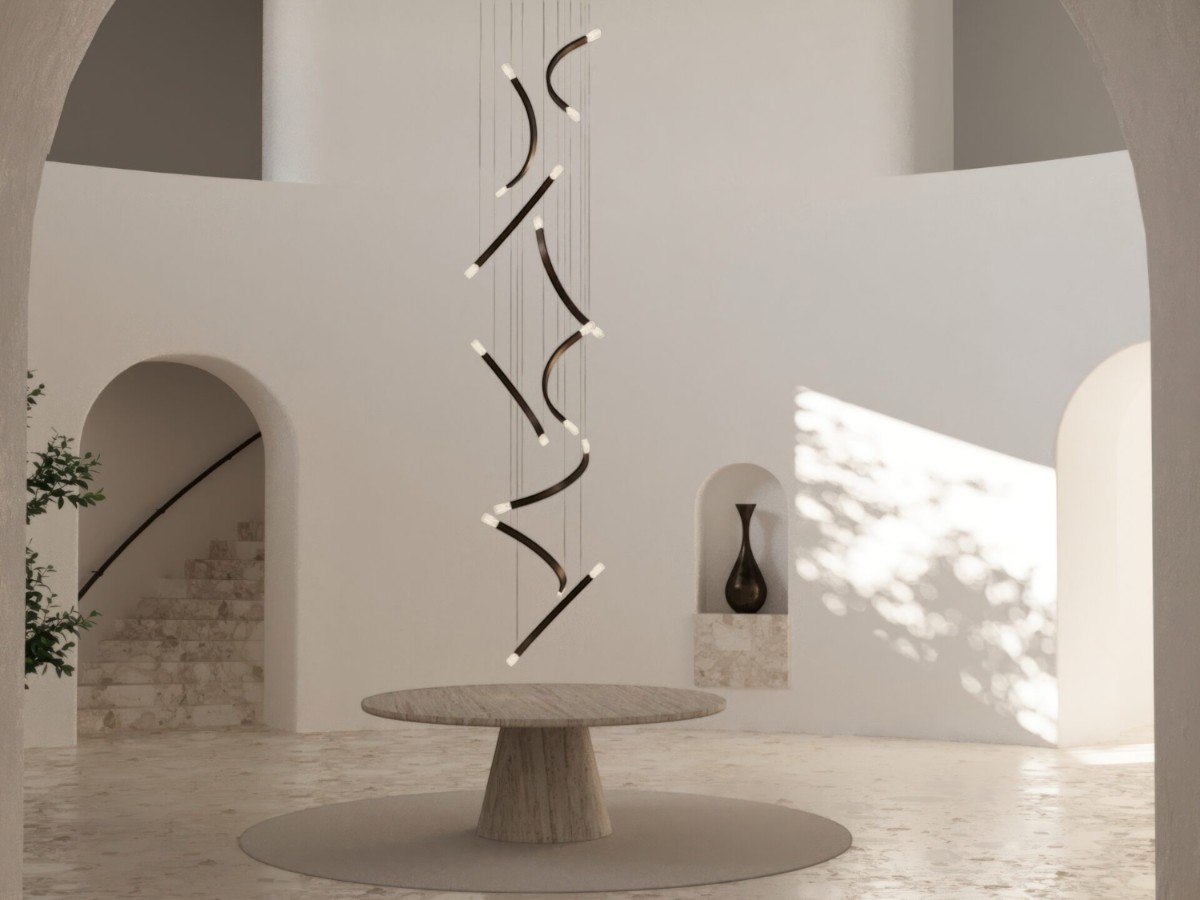 CTO Lighting Trace Free Fall 9 Chandelier