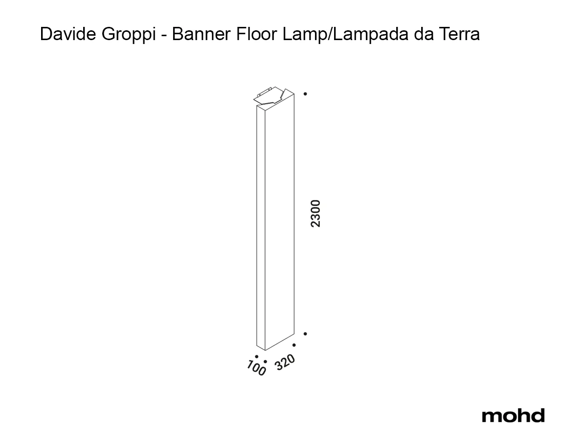 Davide Groppi Banner Floor Lamp 230