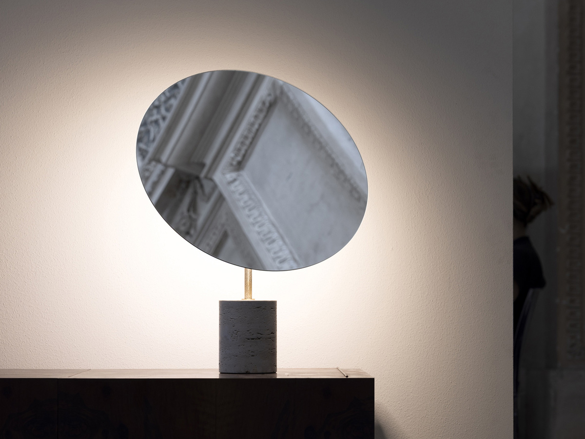Davide Groppi Calvino Table Lamp Marble Base