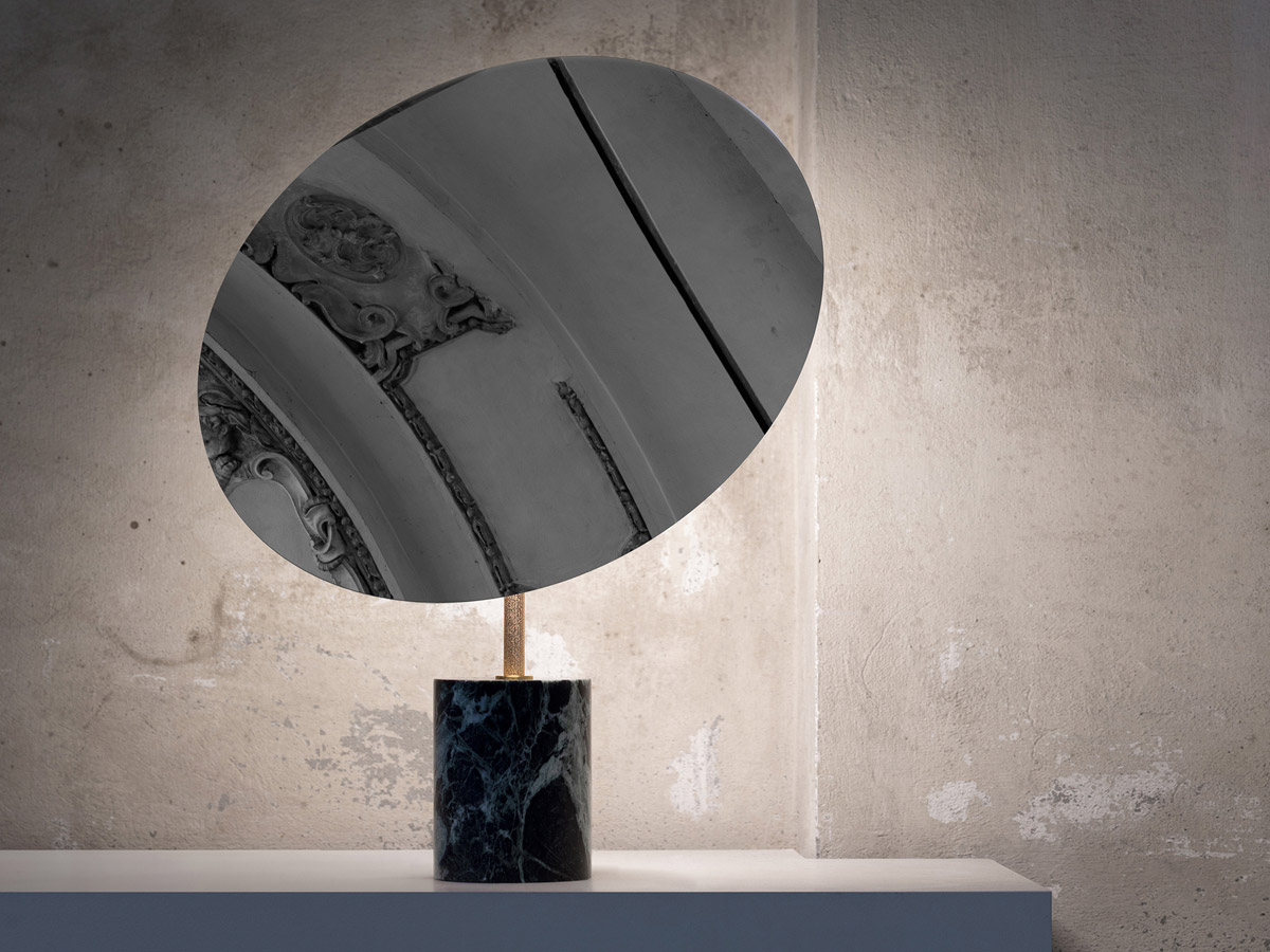 Davide Groppi Calvino Table Lamp Marble Base