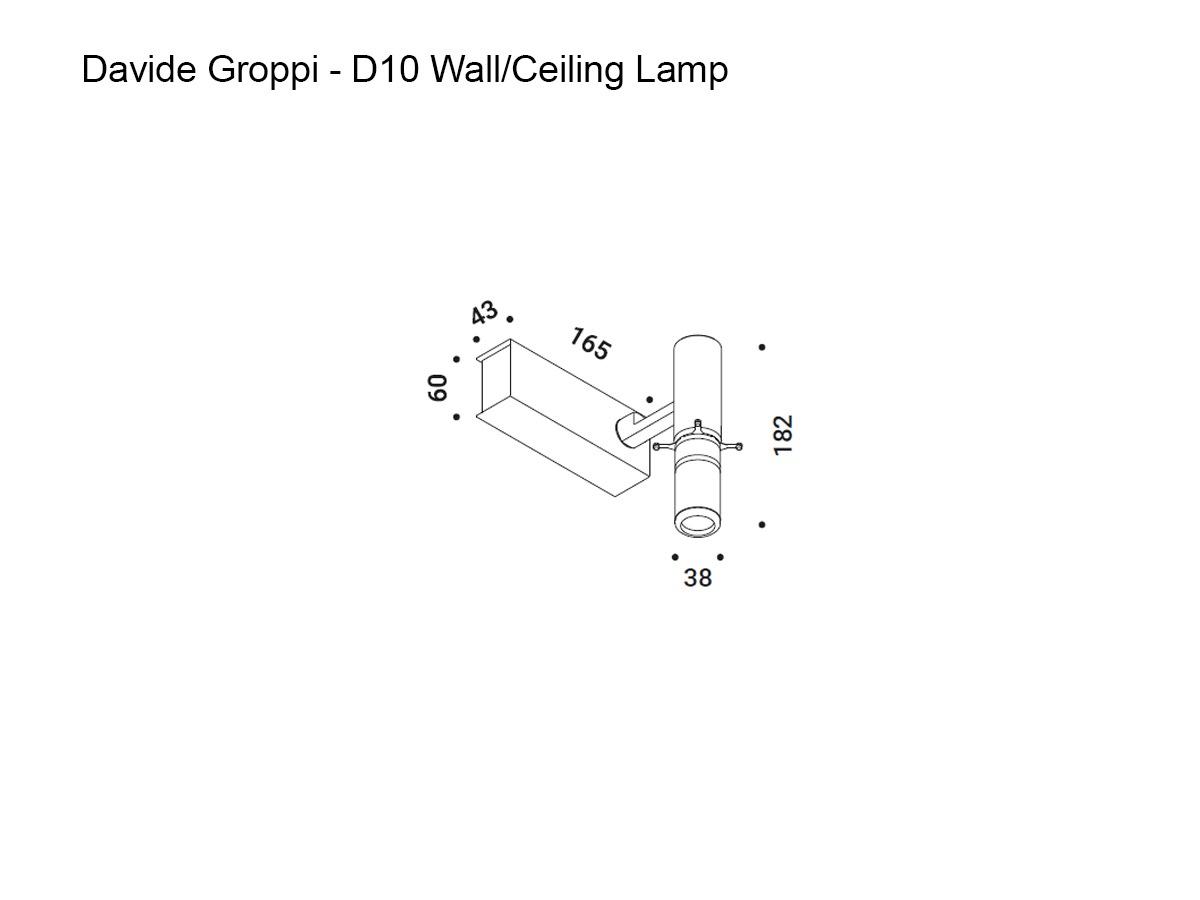 Davide Groppi D Series D10 Wall Ceiling Lamp