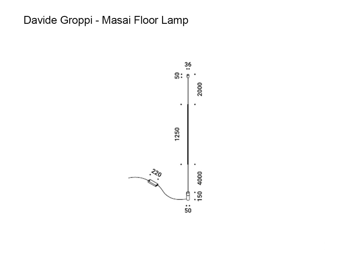 Торшер Davide Groppi Masai 1