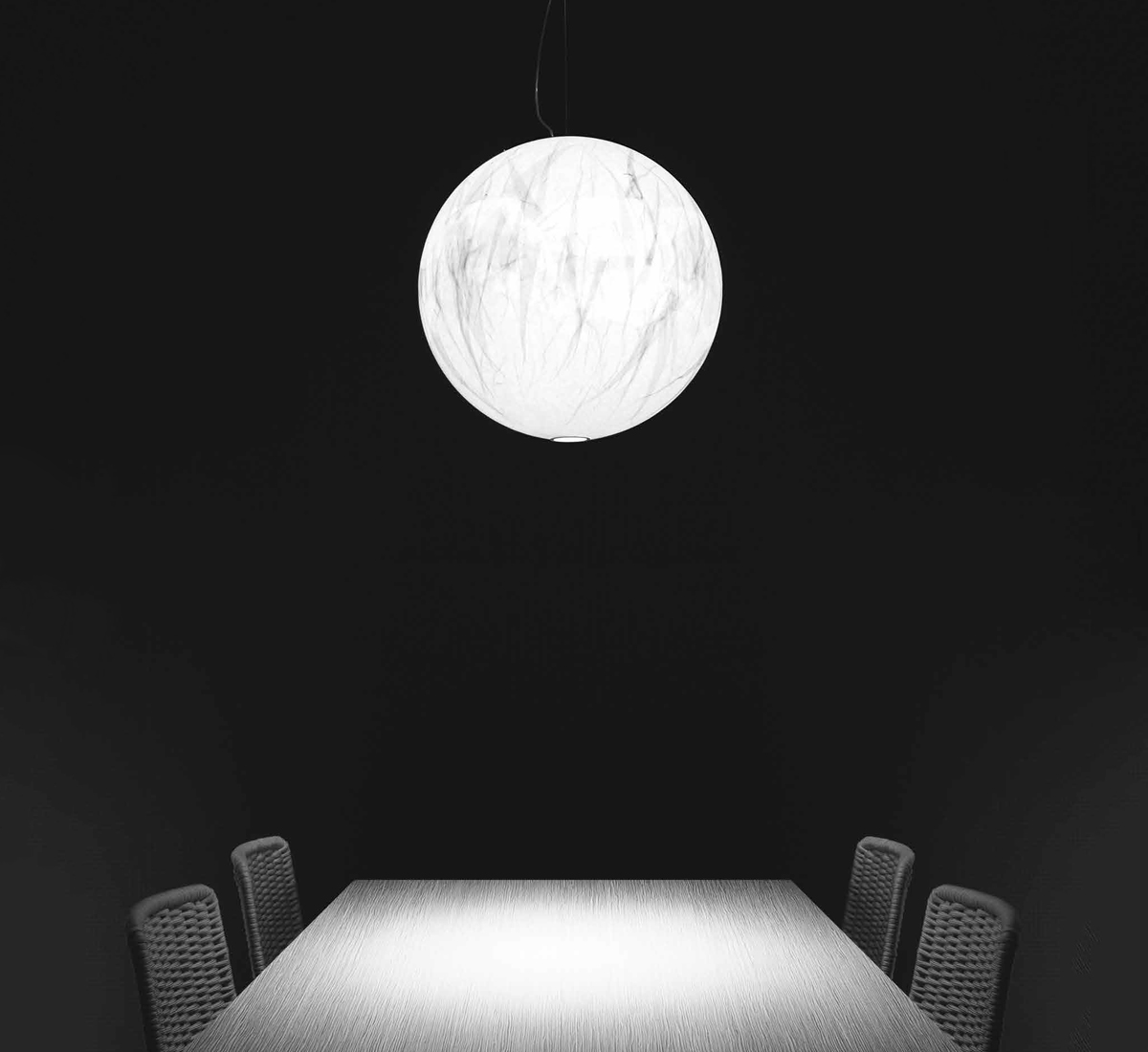 Davide Groppi Moon 60 De Suspension Lamp
