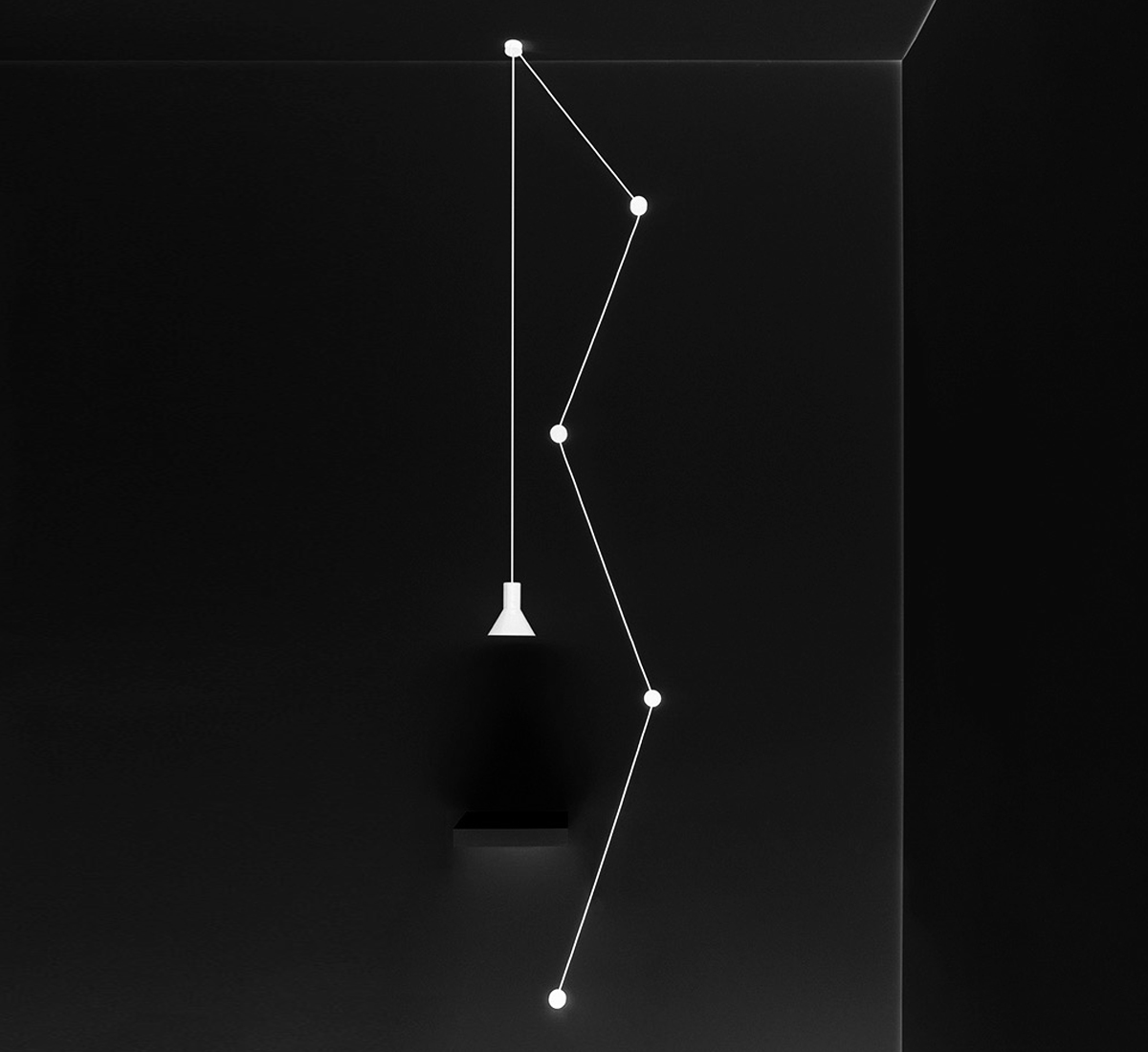 Davide Groppi Neuro Suspension Lamp White
