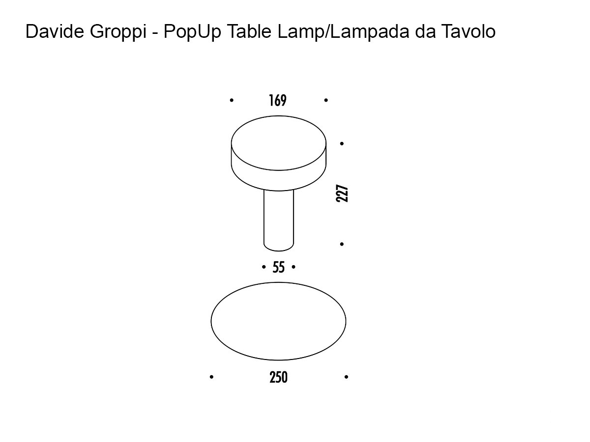 Davide Groppi Popup Table Lamp