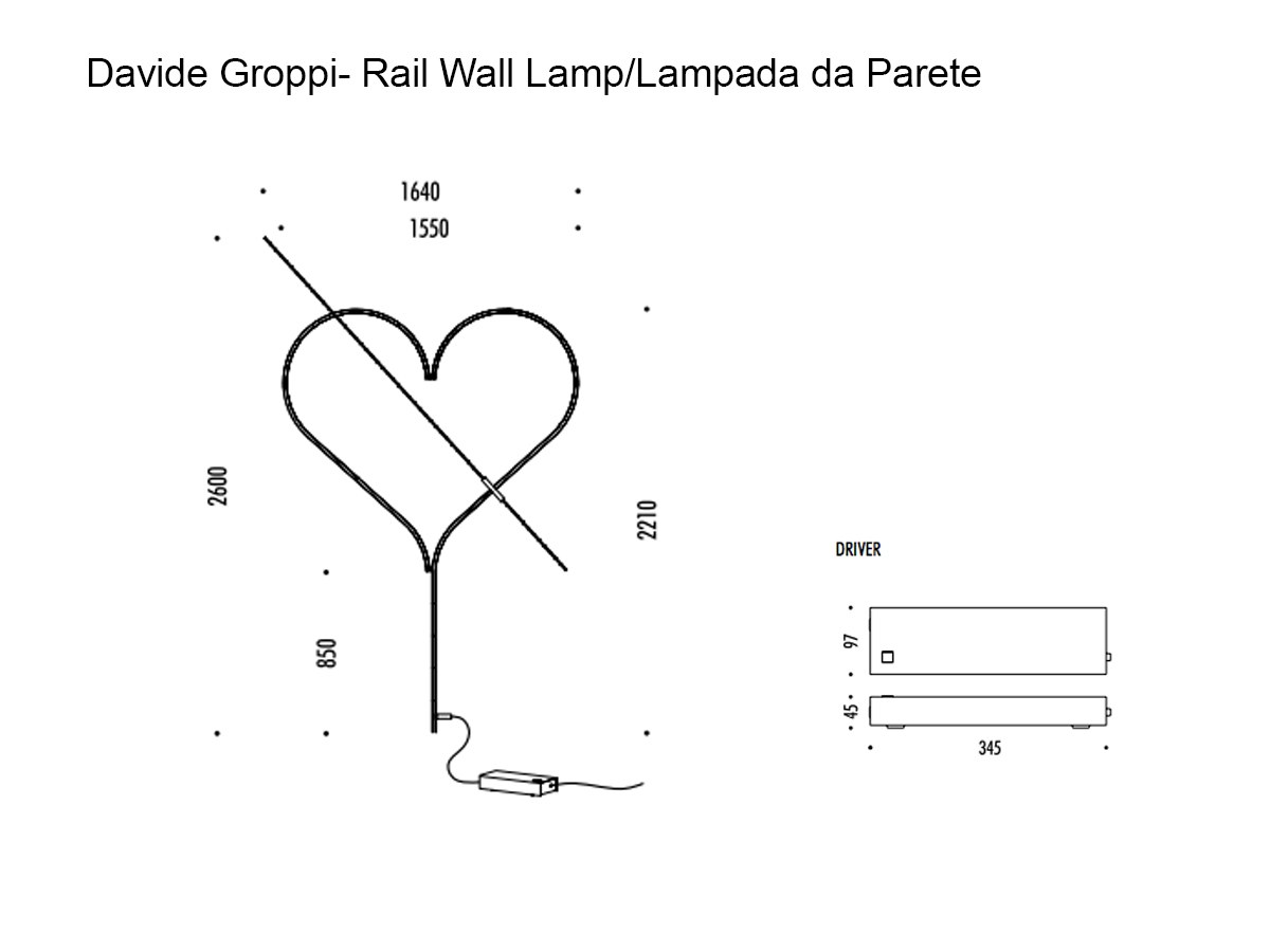 Davide Groppi Rail Wall Lamp