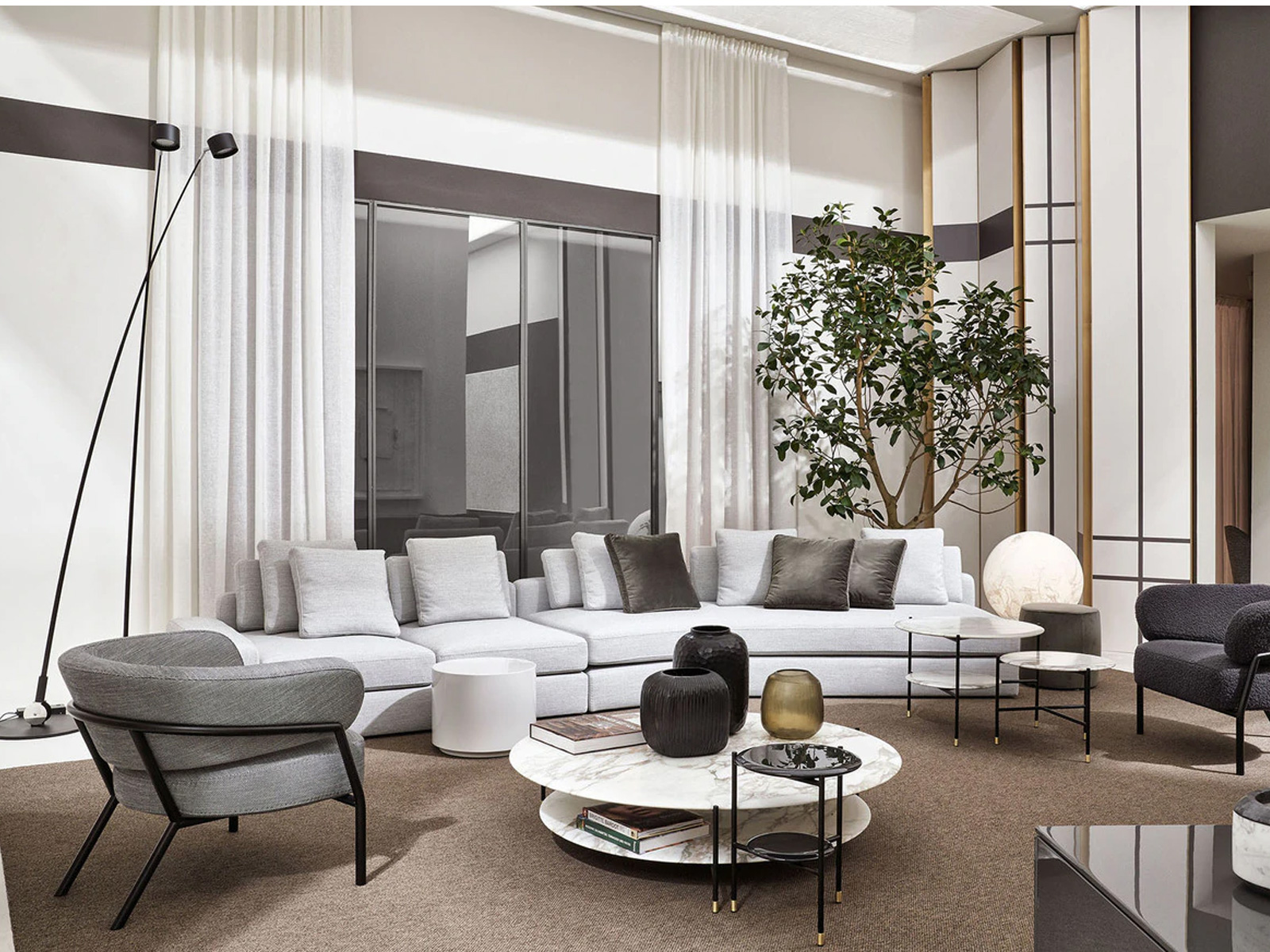 Davide Groppi Sampei 260 Floor Lamp