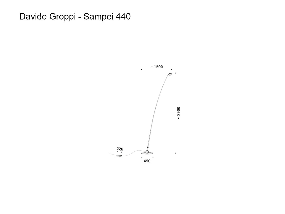 Davide Groppi Sampei 440 Floor Lamp