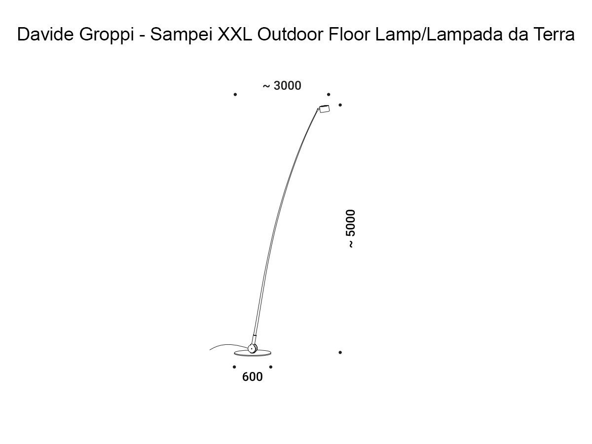 Davide Groppi Sampei Xxl Outdoor Floor Lamp