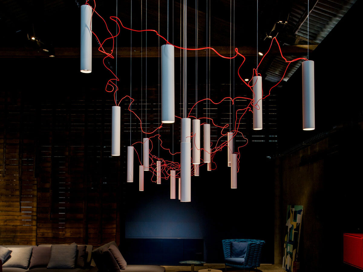 Davide Groppi Simbiosi Suspension Lamp White 3000k
