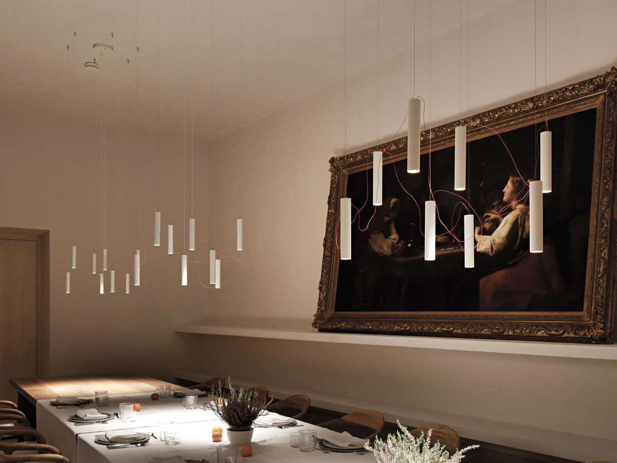 Davide Groppi Simbiosi Suspension Lamp White 3000k