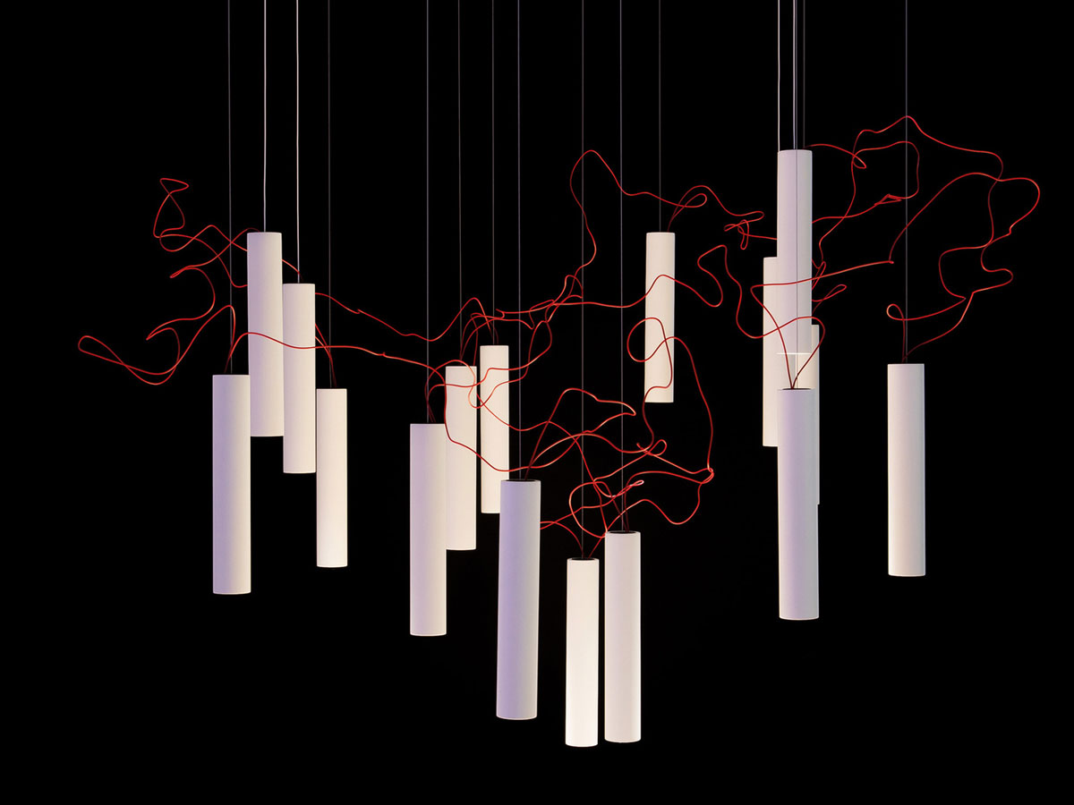 Davide Groppi Simbiosi Suspension Lamp White 3000k